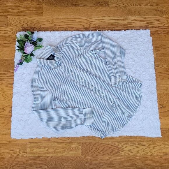 American Eagle Outfitters Blue Striped Button Down, Men's Small, Like Ne… - Picture 1 of 7